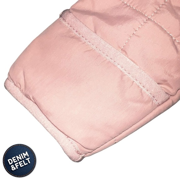 Cat & Jack Baby Pink/Cream Puffer Winter Snowsuit w/ Teddy Ears | NEW/NWT ❄️☃️🧸 - Picture 11 of 15